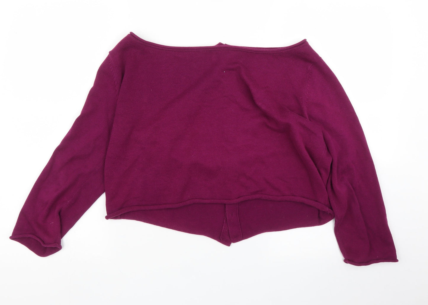 Womens UK Size M Preworn Purple Cardigan Jumper