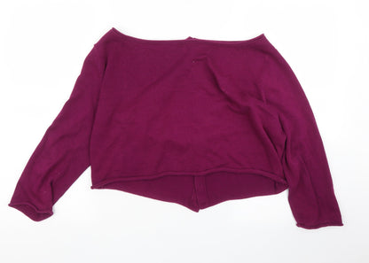 Womens UK Size M Preworn Purple Cardigan Jumper