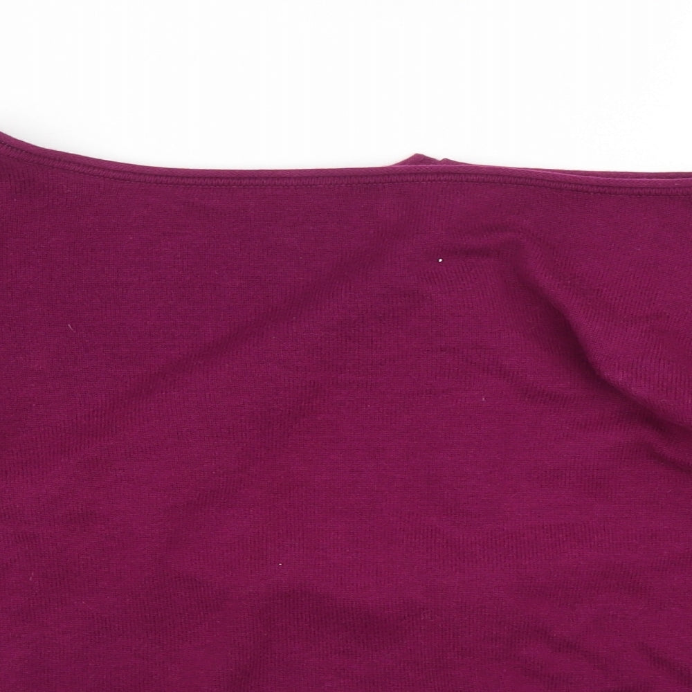 Womens UK Size M Preworn Purple Cardigan Jumper