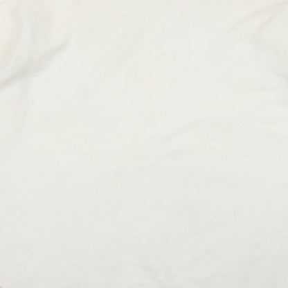 Womens UK Size L Preworn White Pullover Jumper
