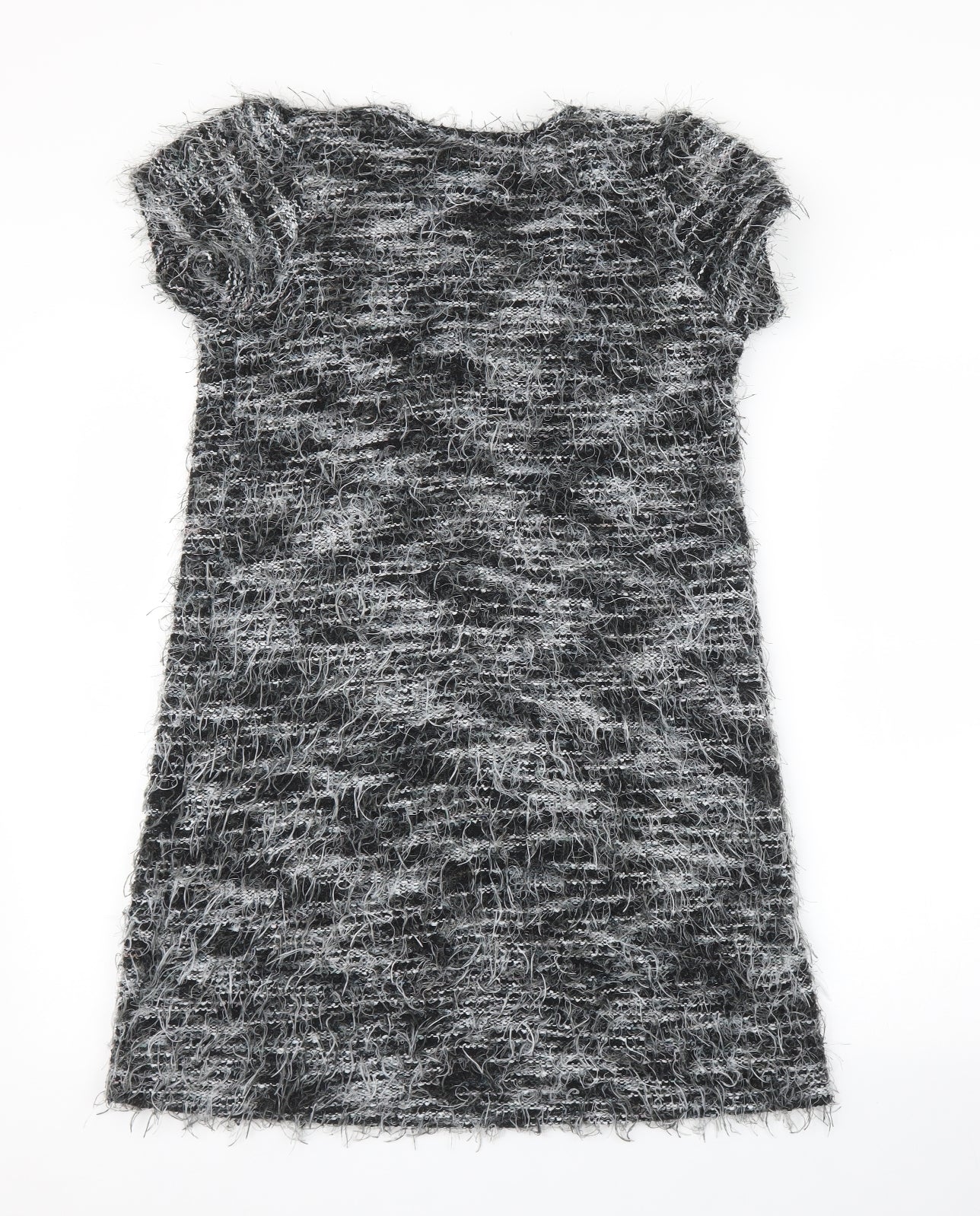 Yumi Womens Grey Floral  A-Line  Size M