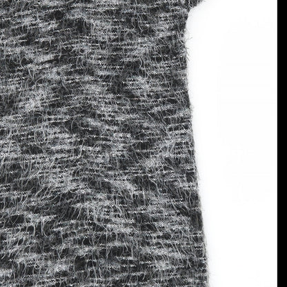 Yumi Womens Grey Floral  A-Line  Size M