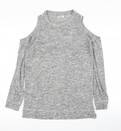 Womens UK Size 12 Papaya Grey Pullover Jumper