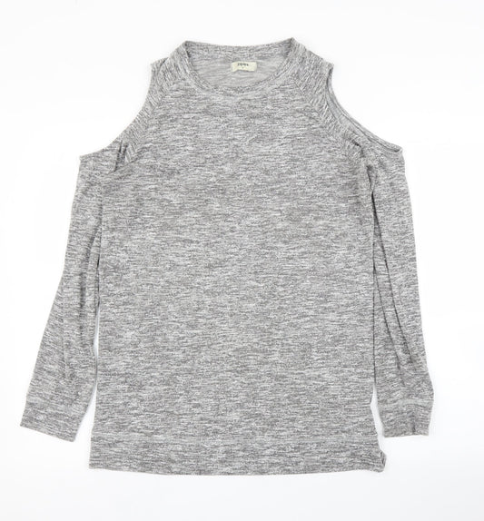 Womens UK Size 12 Papaya Grey Pullover Jumper