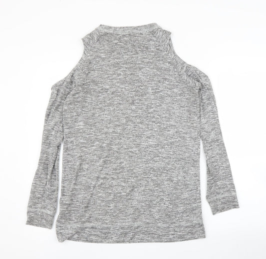 Womens UK Size 12 Papaya Grey Pullover Jumper
