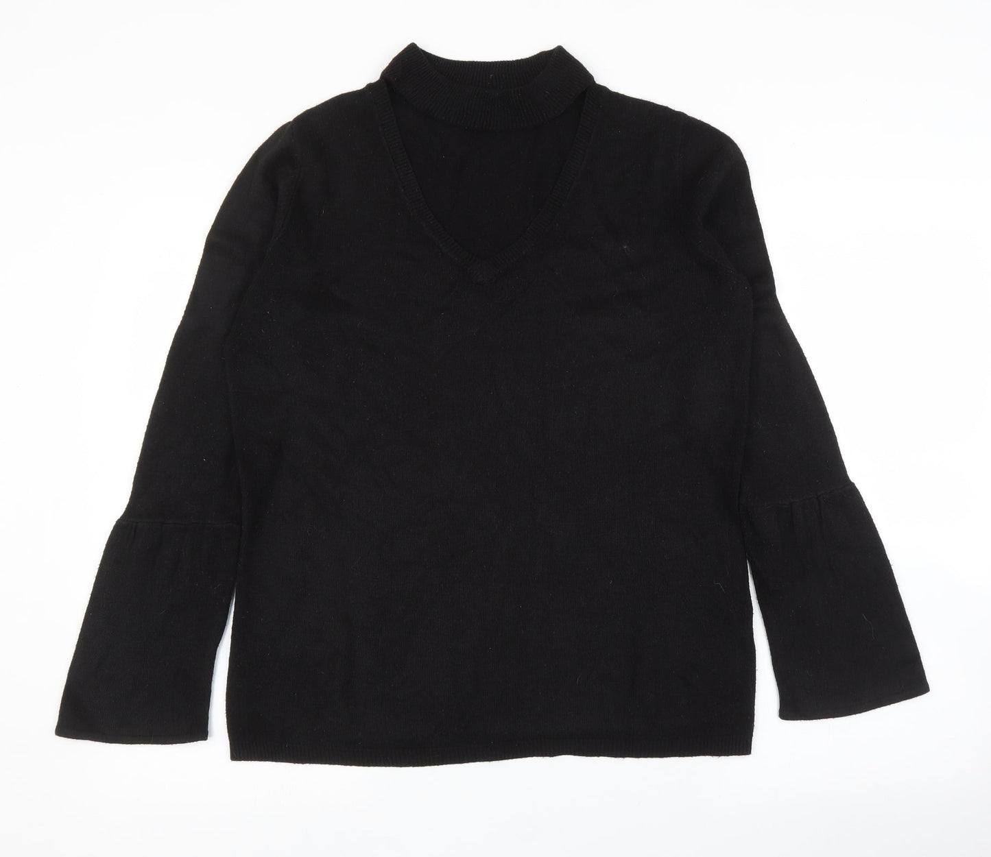 Womens UK Size M Papaya Black Pullover Jumper