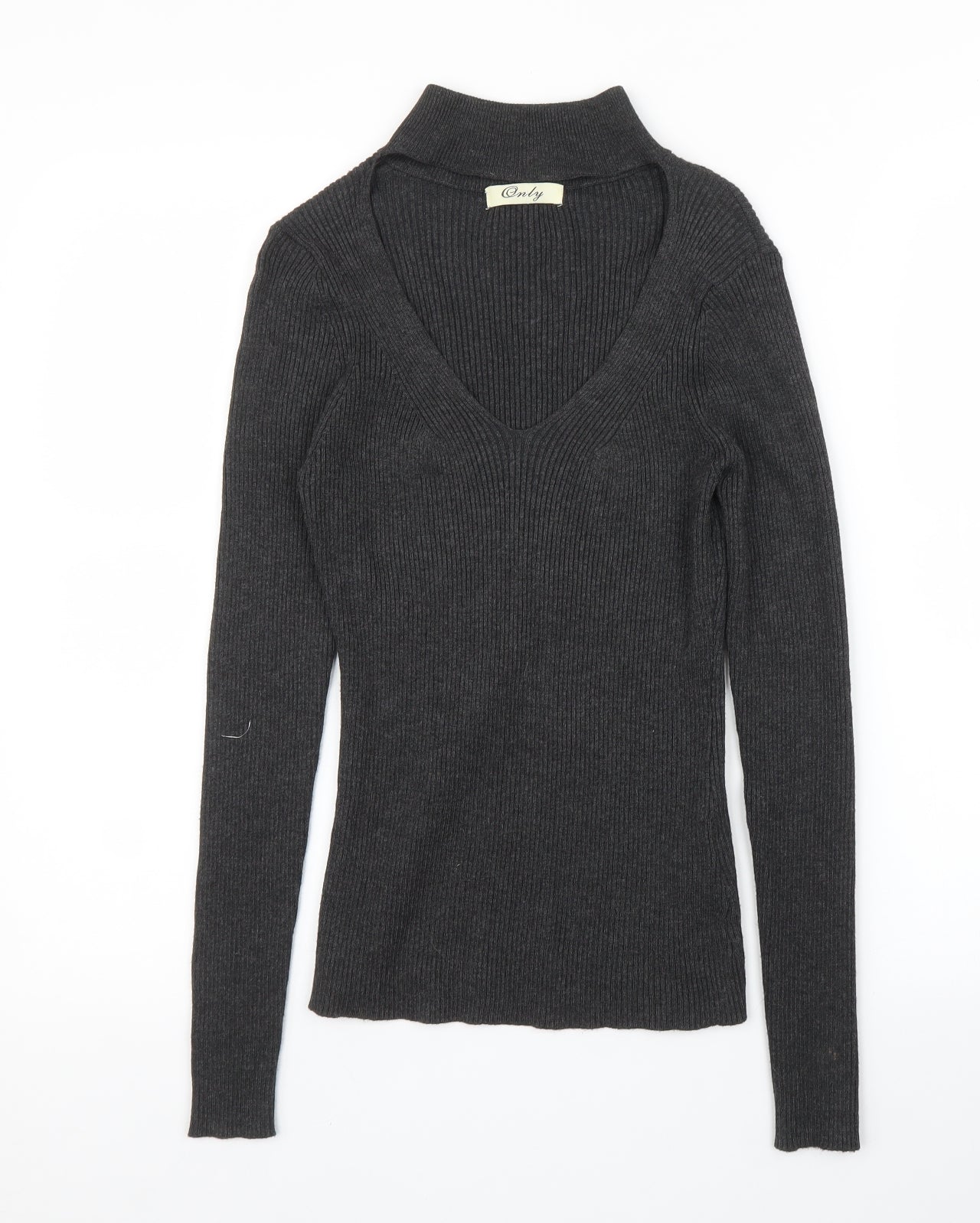 Womens UK Size S Only Grey Basic Blouse