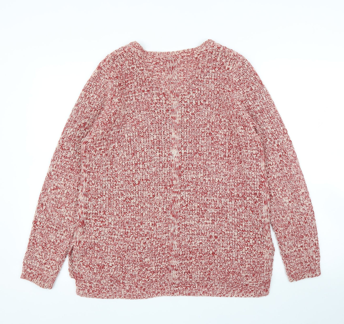 Womens UK Size 12 M&Co Red Pullover Jumper
