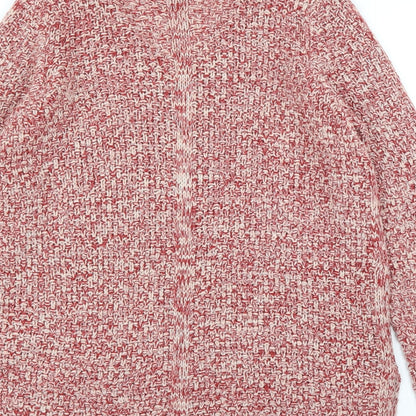 Womens UK Size 12 M&Co Red Pullover Jumper