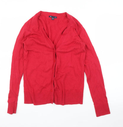 Gap Womens Red   Cardigan Jumper Size XS