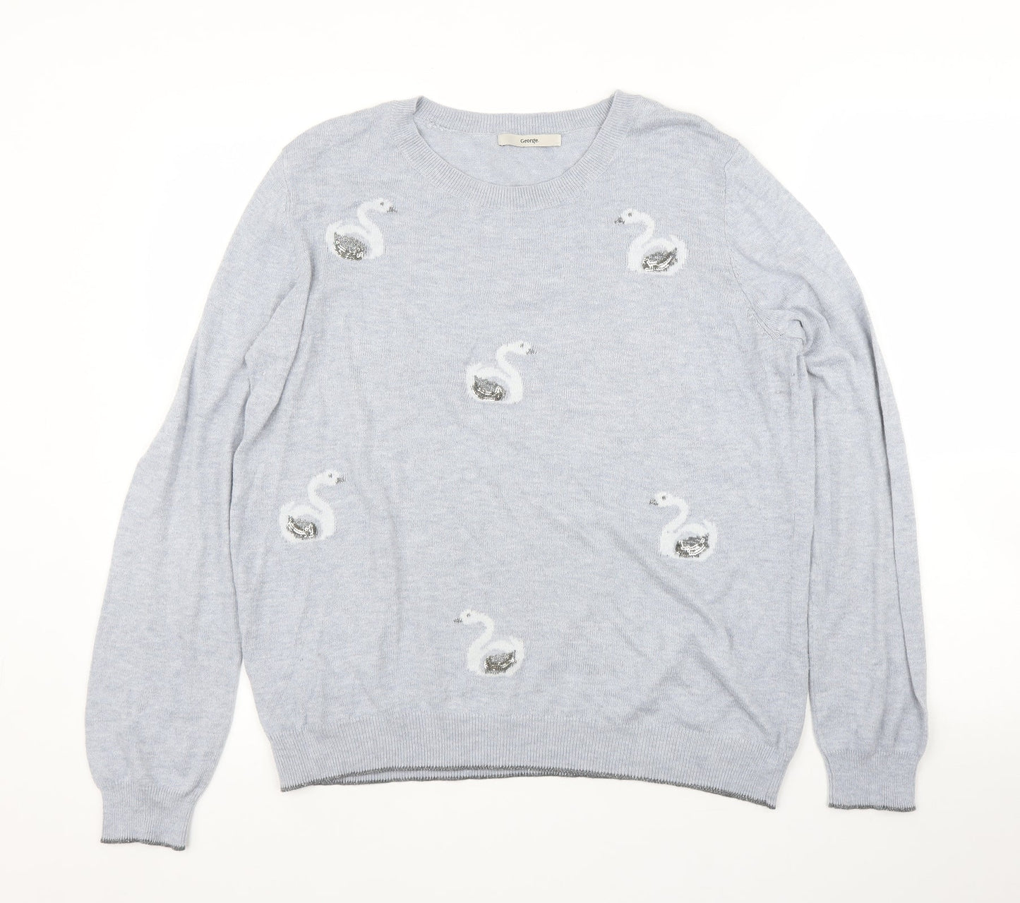 George Womens Blue   Pullover Jumper Size 14