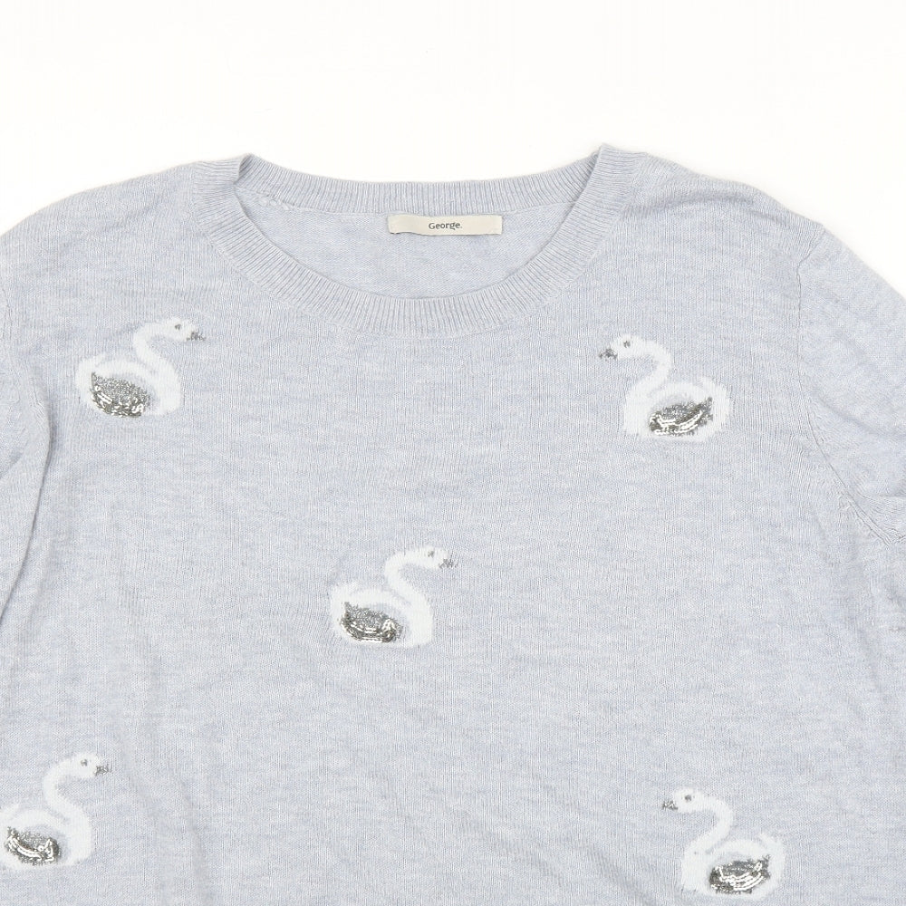 George Womens Blue   Pullover Jumper Size 14