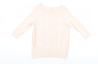 F&F Womens Pink   Pullover Jumper Size 10