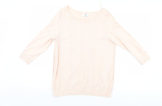 F&F Womens Pink   Pullover Jumper Size 10