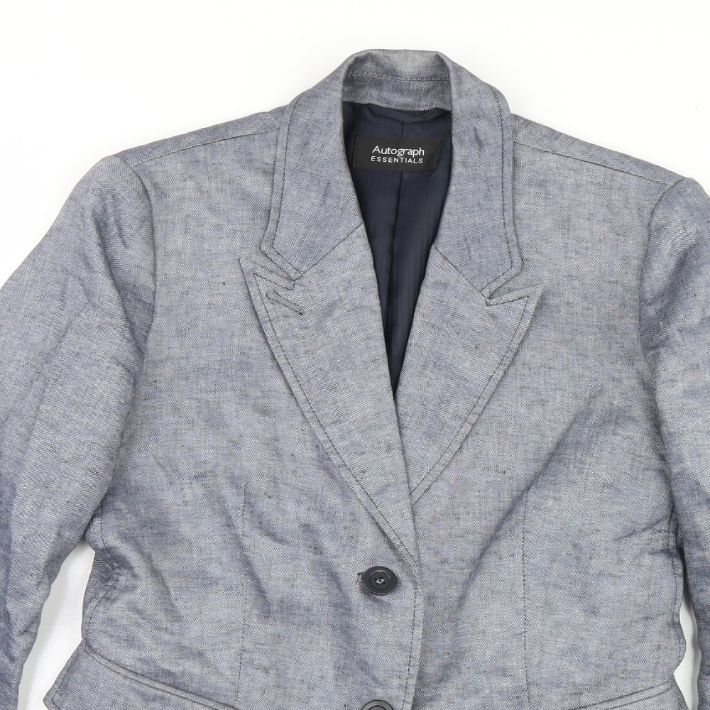 Womens UK Size 8 Marks and Spencer Regular Grey Blazer
