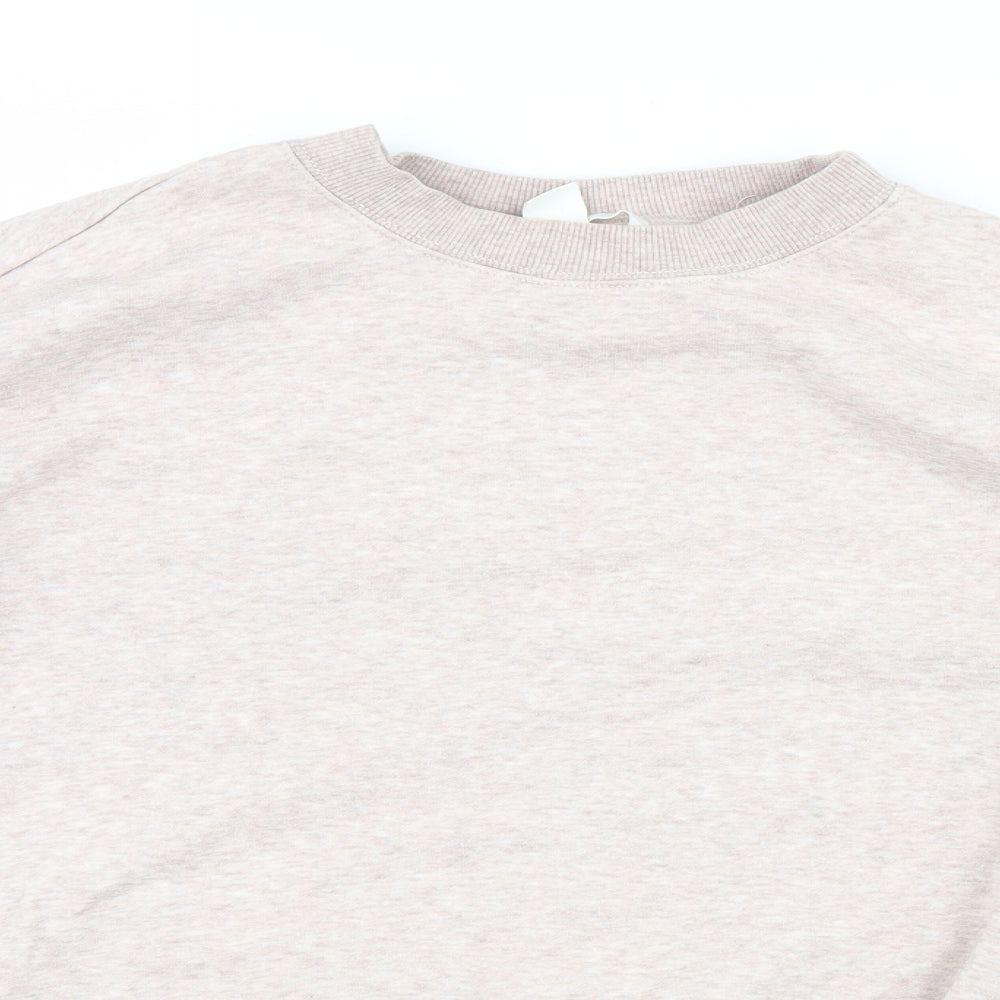 H&M Womens Pink   Pullover Sweatshirt Size XS
