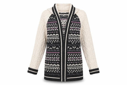 Blonde + Blonde Womens Multicoloured Argyle/Diamond  Cardigan Jumper Size 10