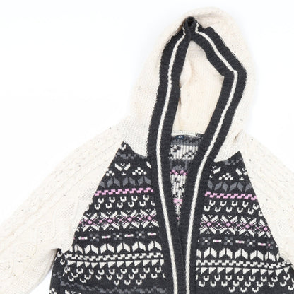 Womens UK Size 10 Blonde & Blonde Multicoloured Cardigan Jumper