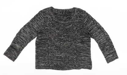 Womens UK Size L H&M Black Pullover Jumper