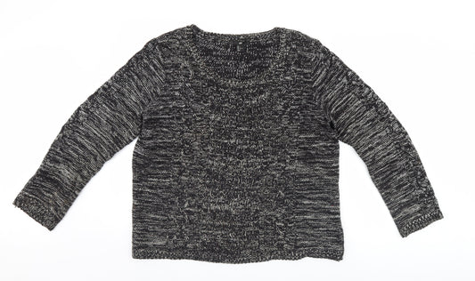 Womens UK Size L H&M Black Pullover Jumper