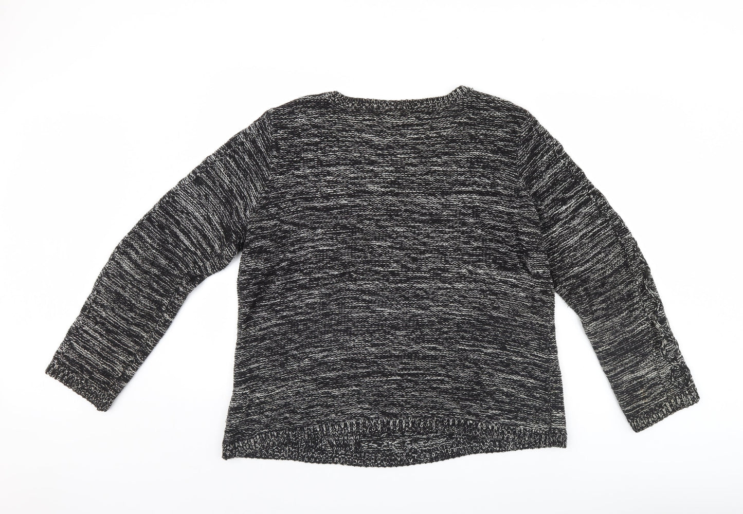 Womens UK Size L H&M Black Pullover Jumper