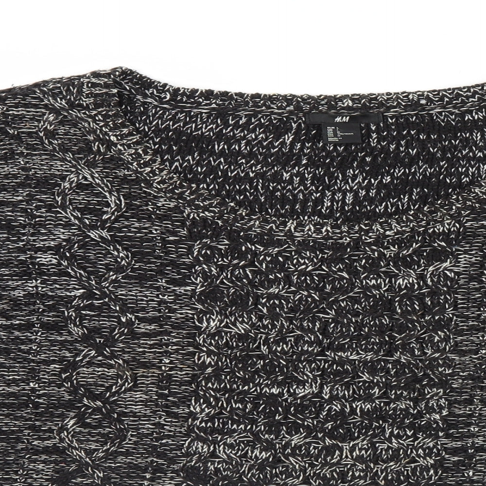 Womens UK Size L H&M Black Pullover Jumper