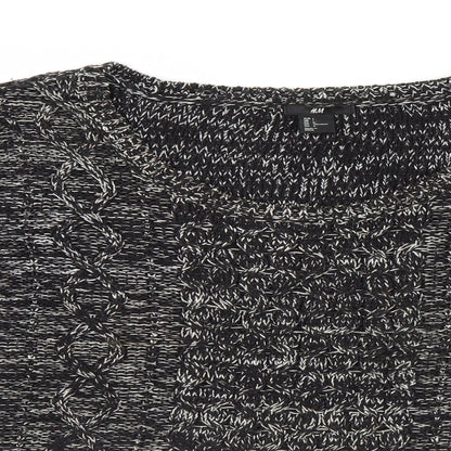 Womens UK Size L H&M Black Pullover Jumper