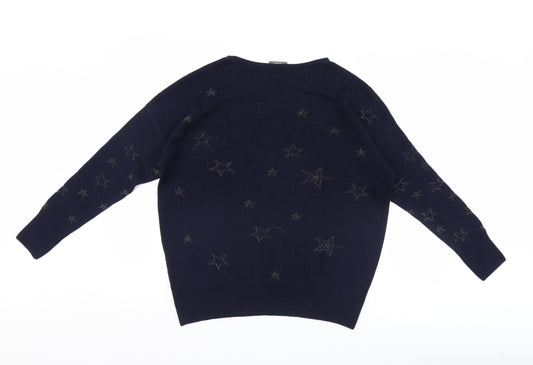 Yessica Womens Blue   Pullover Jumper Size M