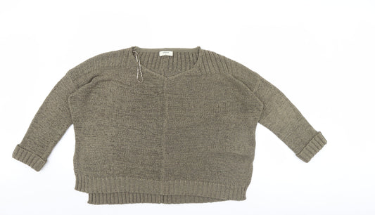Womens UK Size M Matalan Green Pullover Jumper