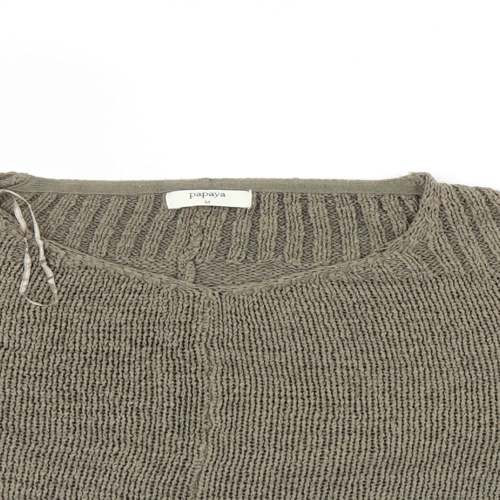 Womens UK Size M Matalan Green Pullover Jumper