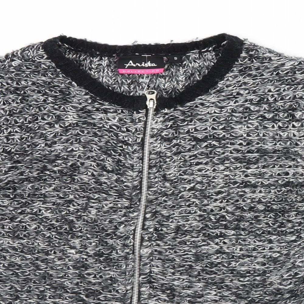 Womens UK Size S arista Black Cardigan Jumper