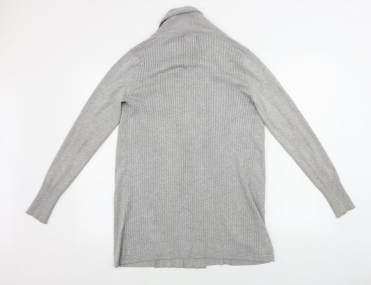 Womens UK Size 10 M&Co Grey Cardigan Jumper