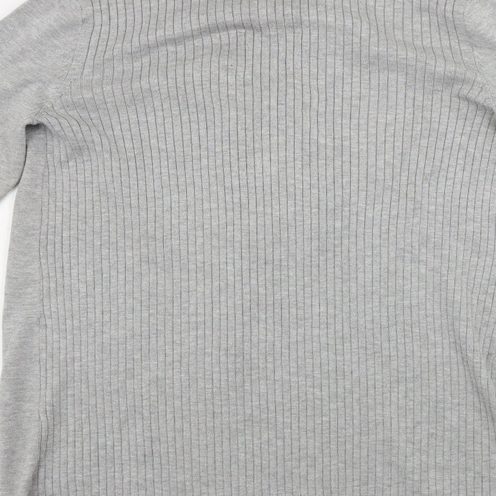 Womens UK Size 10 M&Co Grey Cardigan Jumper