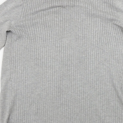 Womens UK Size 10 M&Co Grey Cardigan Jumper