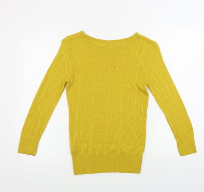 Womens UK Size S H&M Yellow Pullover Jumper
