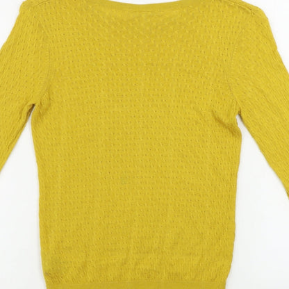 Womens UK Size S H&M Yellow Pullover Jumper