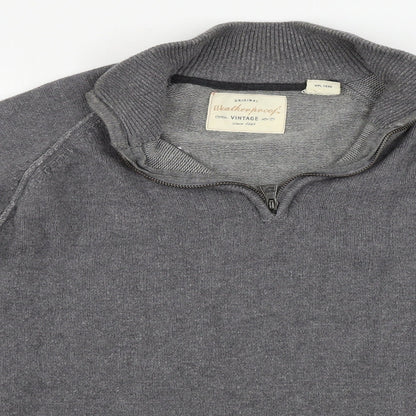Weatherproof  Mens Grey   Henley Jumper Size L