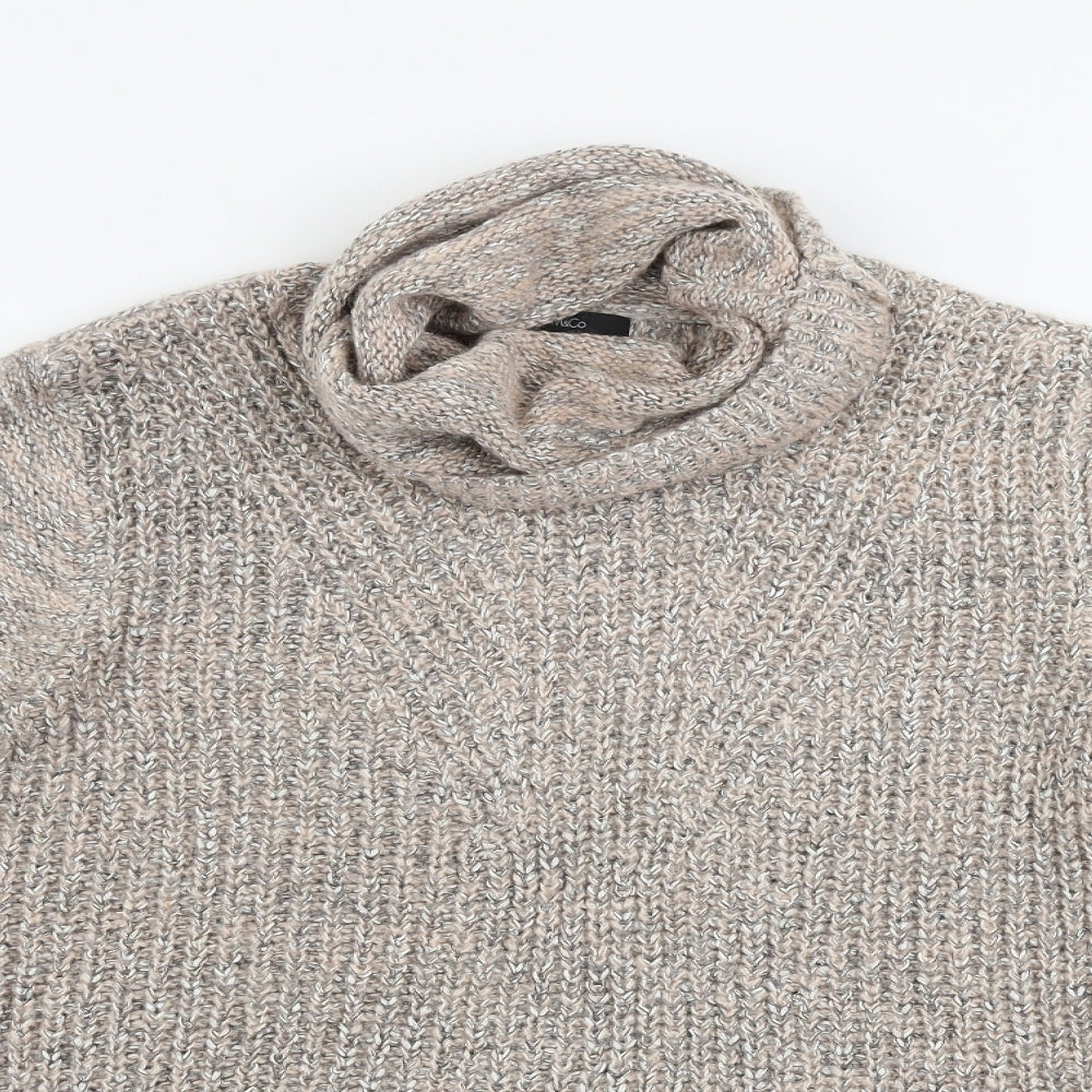 Womens UK Size 10 M&Co Pink Pullover Jumper
