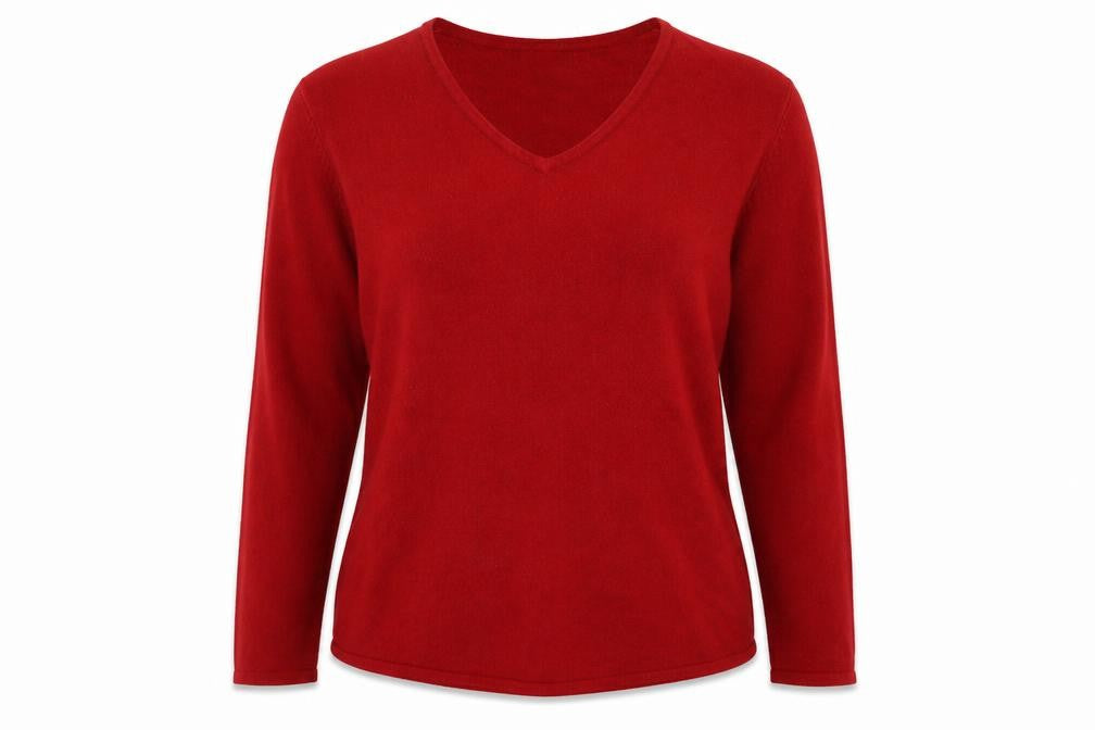 Bonmarché Womens Red Pullover Jumper Size M