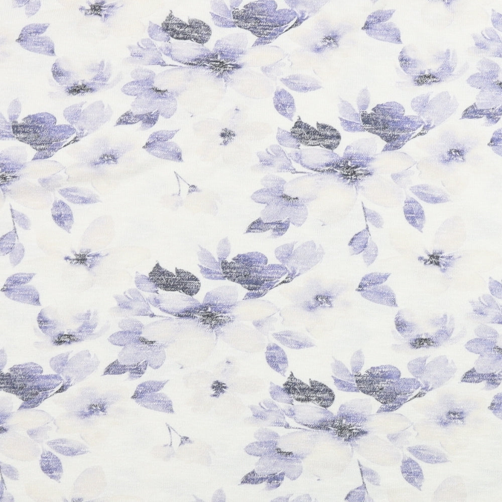 TU Womens White Floral  Pullover Jumper Size 20