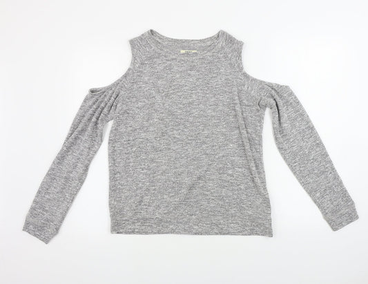 Womens UK Size 12 Papaya Grey Pullover Jumper
