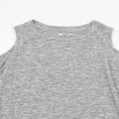 Womens UK Size 12 Papaya Grey Pullover Jumper