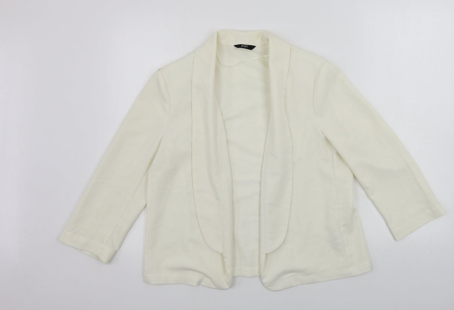 F&F  Womens Ivory   Jacket Blazer Size 12