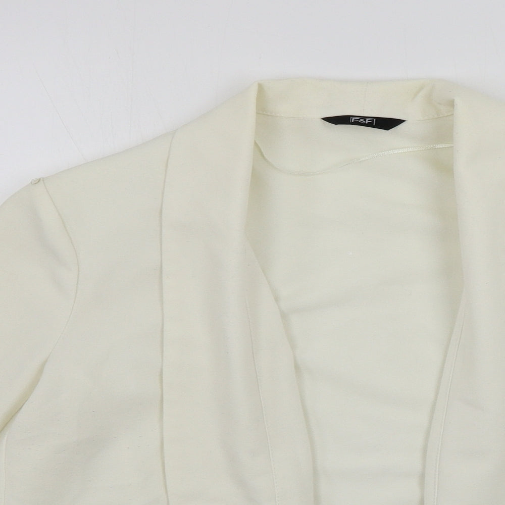 F&F  Womens Ivory   Jacket Blazer Size 12