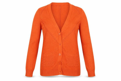 Womens UK Size 8 TU Orange Full Zip Jumper