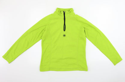 Crane Mens Green   Henley Jumper Size S