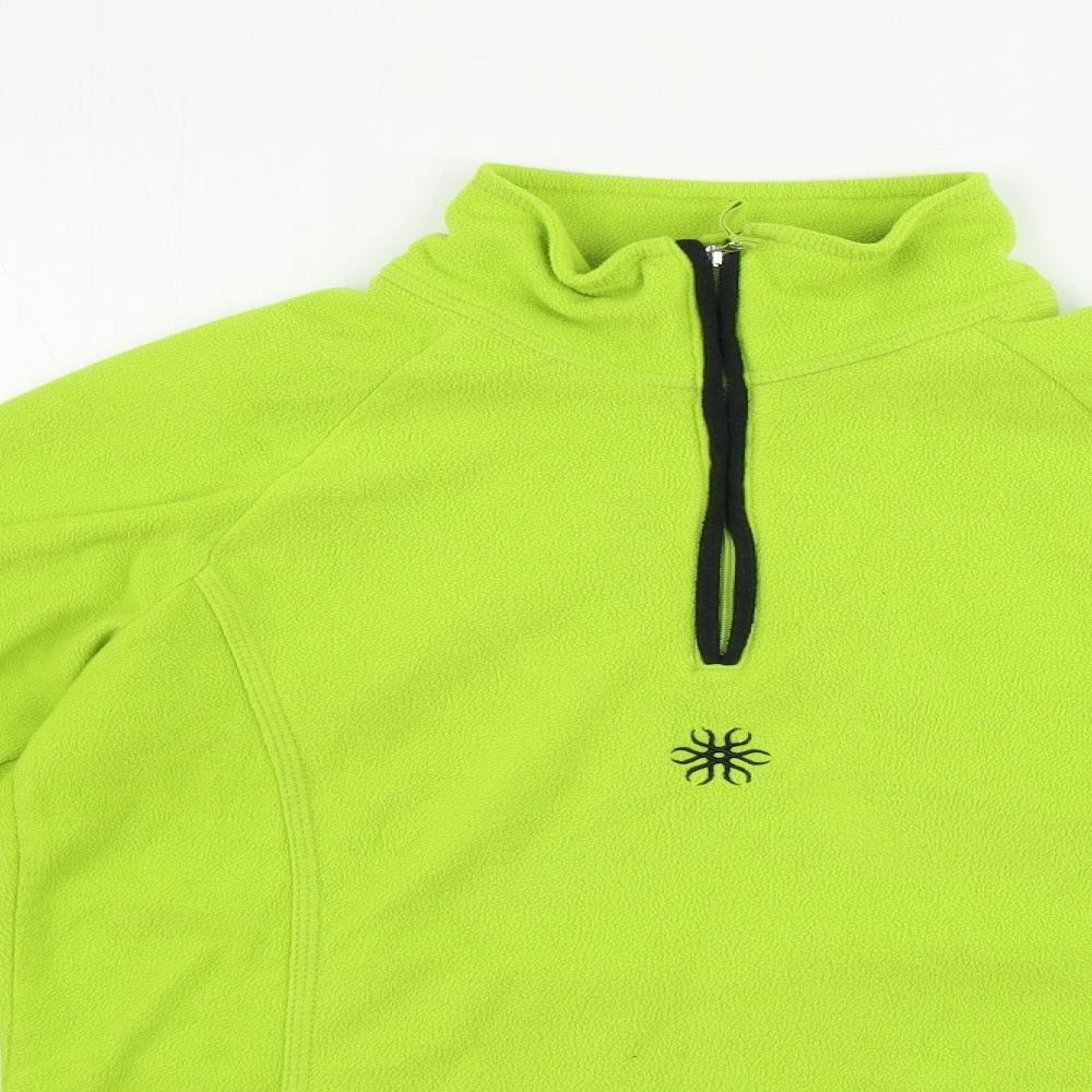 Crane Mens Green   Henley Jumper Size S