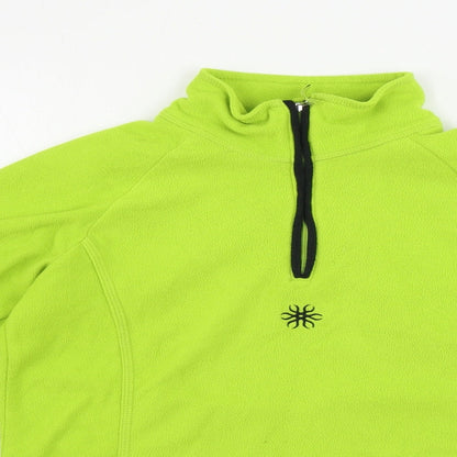 Crane Mens Green   Henley Jumper Size S