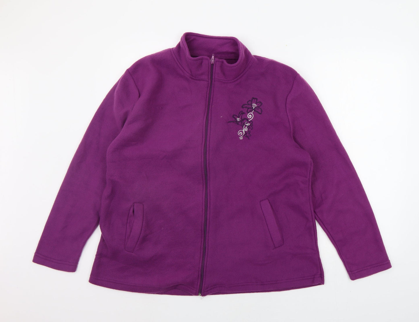 Womens UK Size L Anne De Lancay Purple Kimono Coat