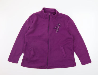 Womens UK Size L Anne De Lancay Purple Kimono Coat